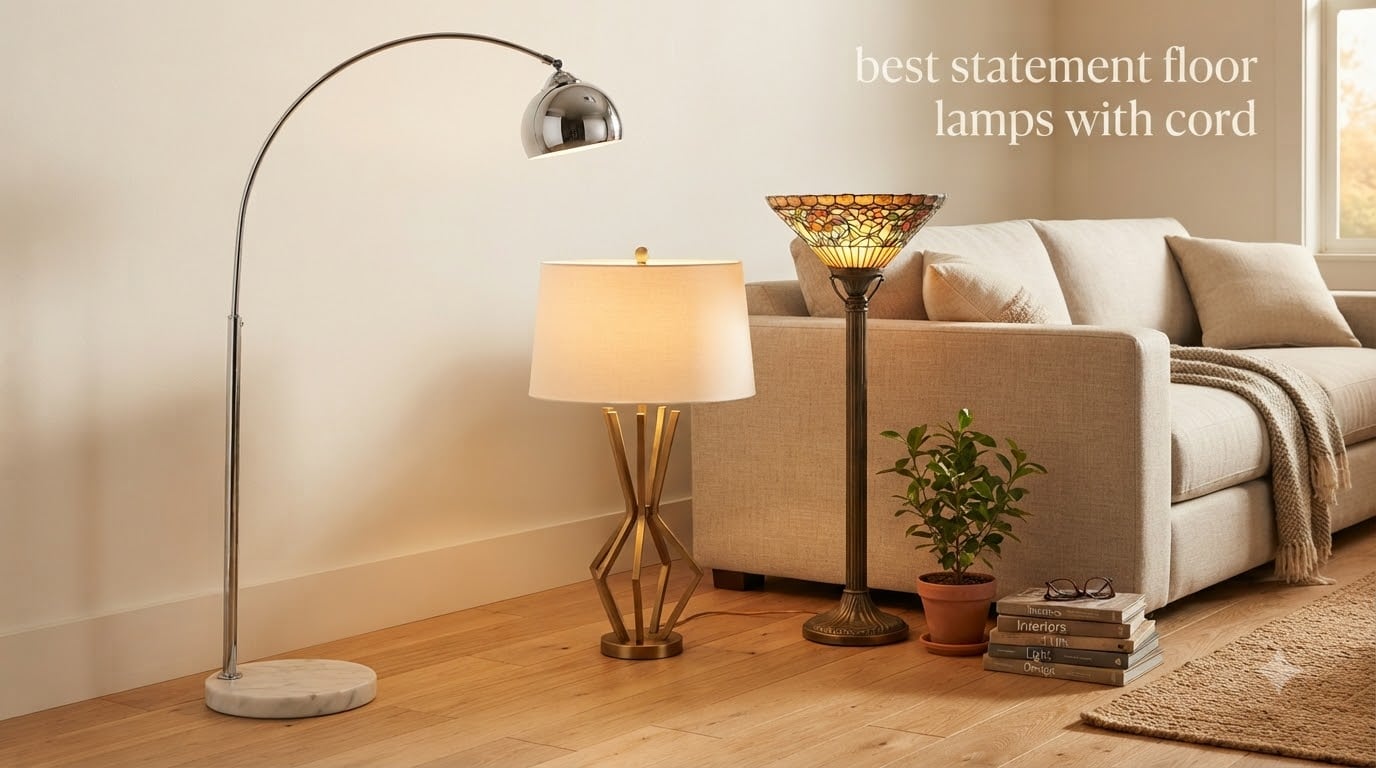best statement floor lamps with cord