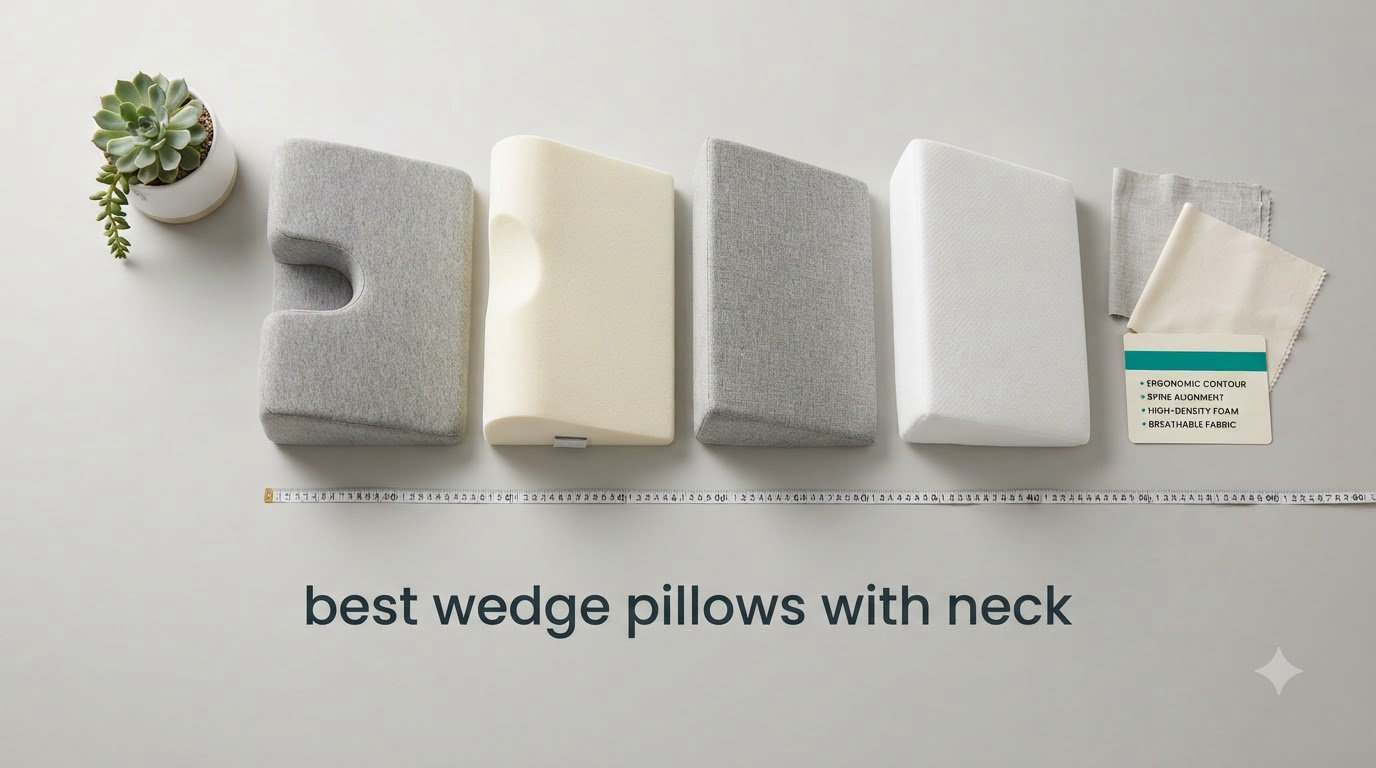 best wedge pillows with neck
