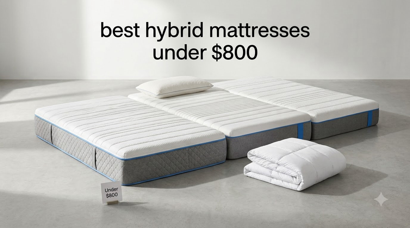 best hybrid mattresses under $800