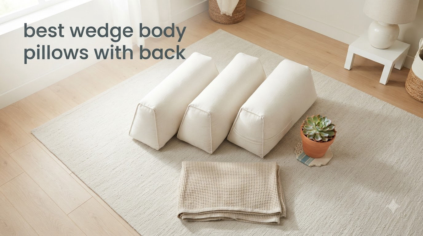 best wedge body pillows with back