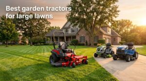 Best garden tractors for large lawns