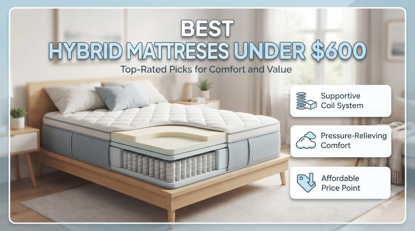 best hybrid mattresses under $600