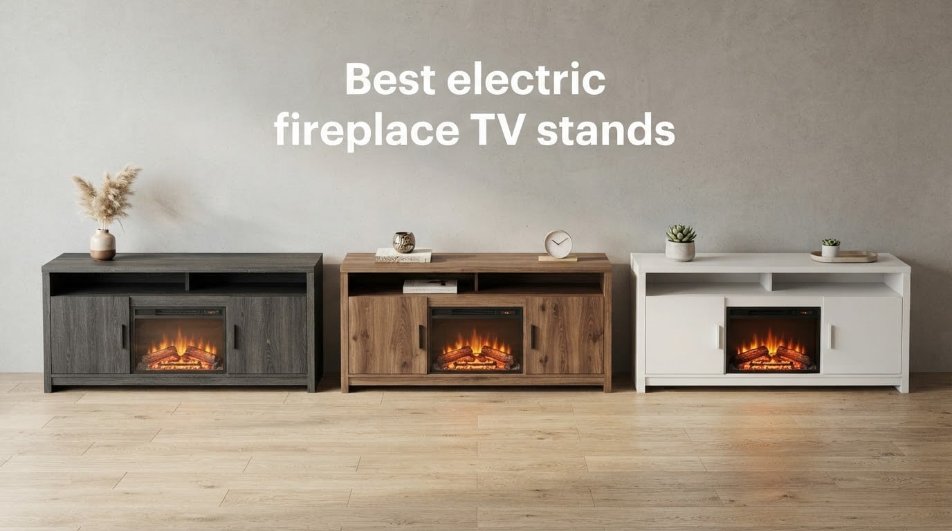 Best electric fireplace TV stands