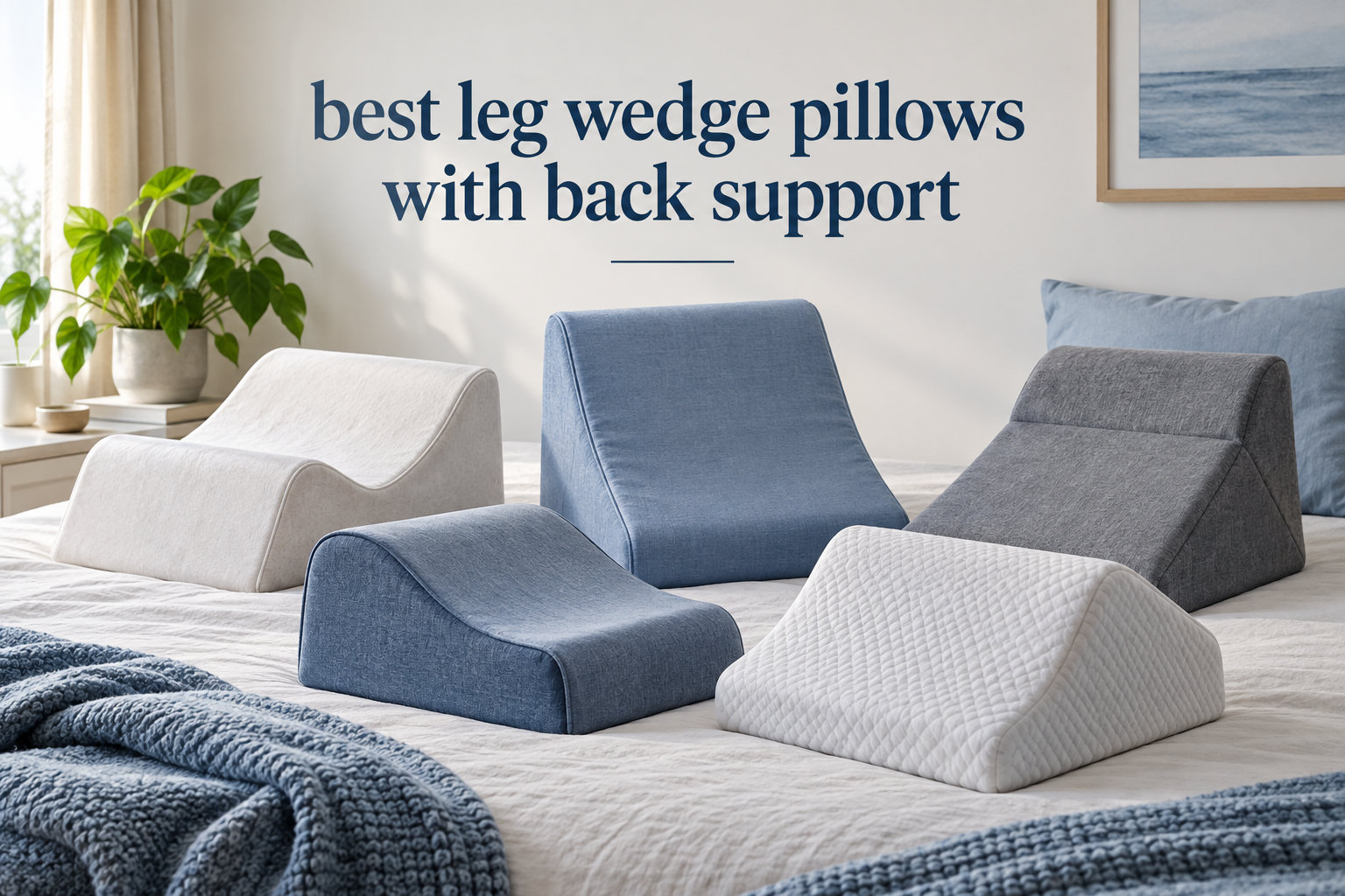 best leg wedge pillows with back support