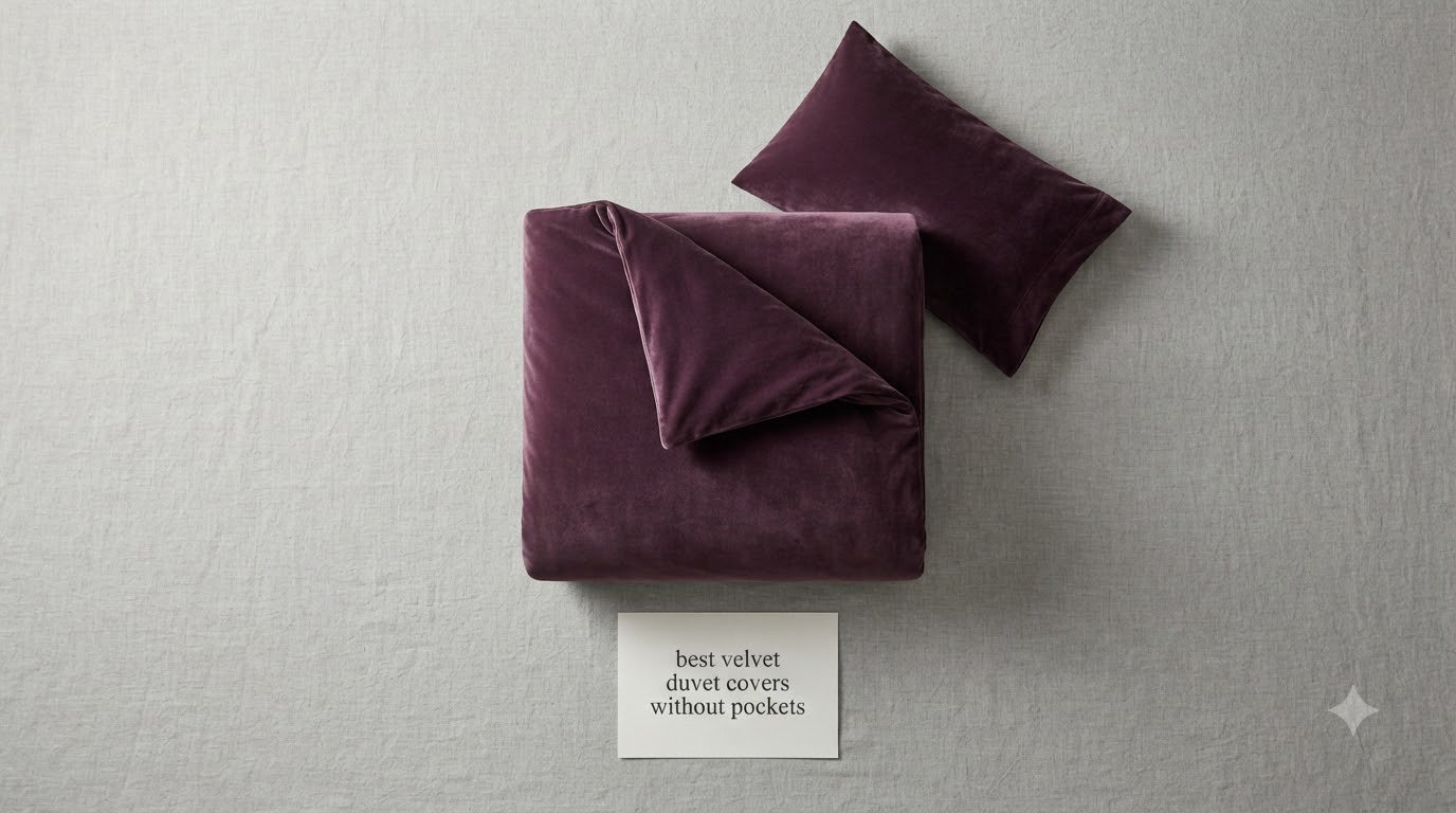 best velvet duvet covers without pockets