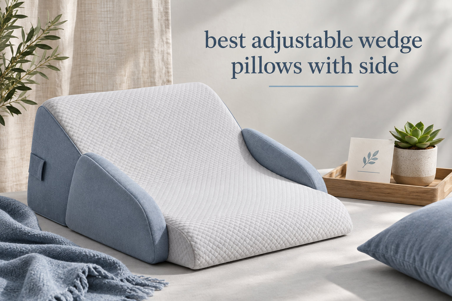 best adjustable wedge pillows with side