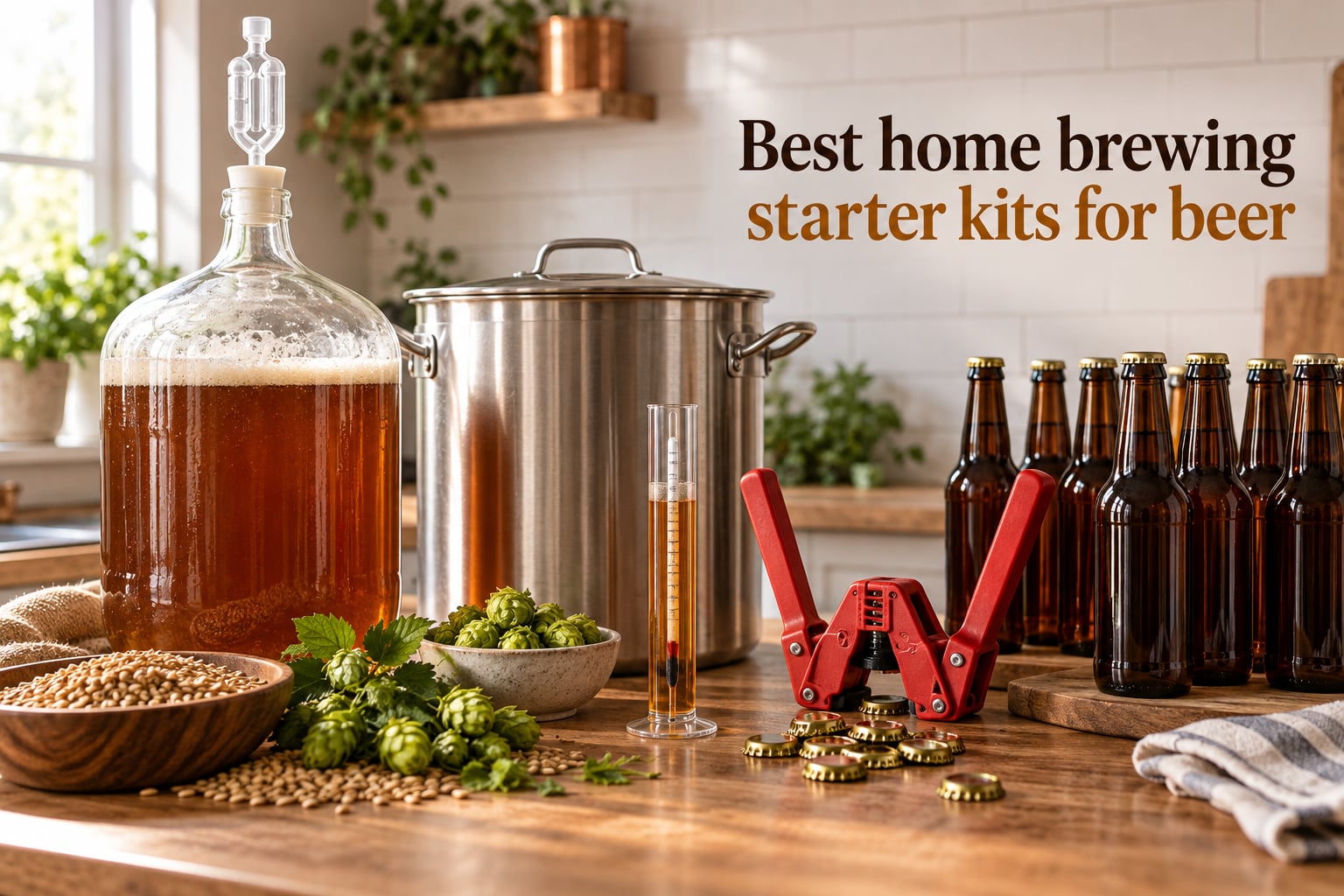 Best home brewing starter kits for beer