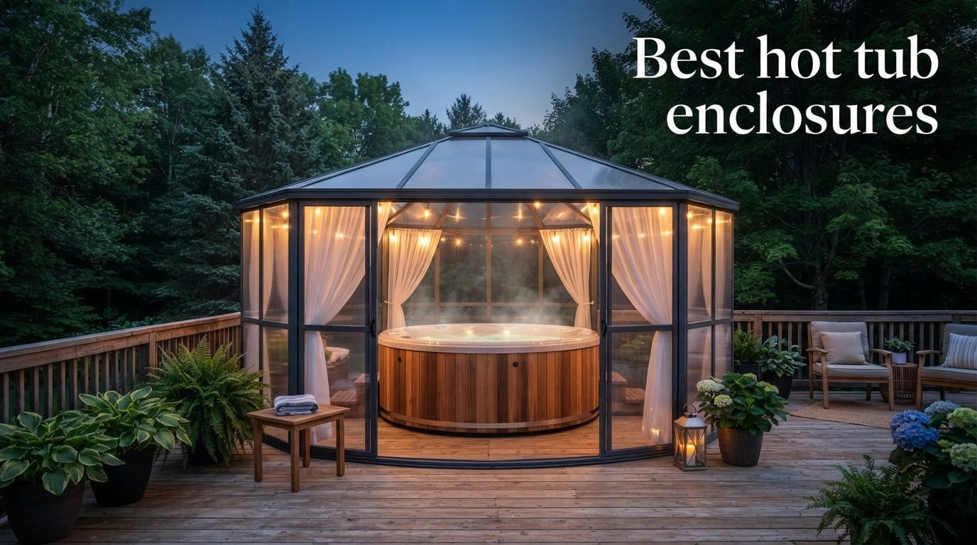 Best hot tub enclosures