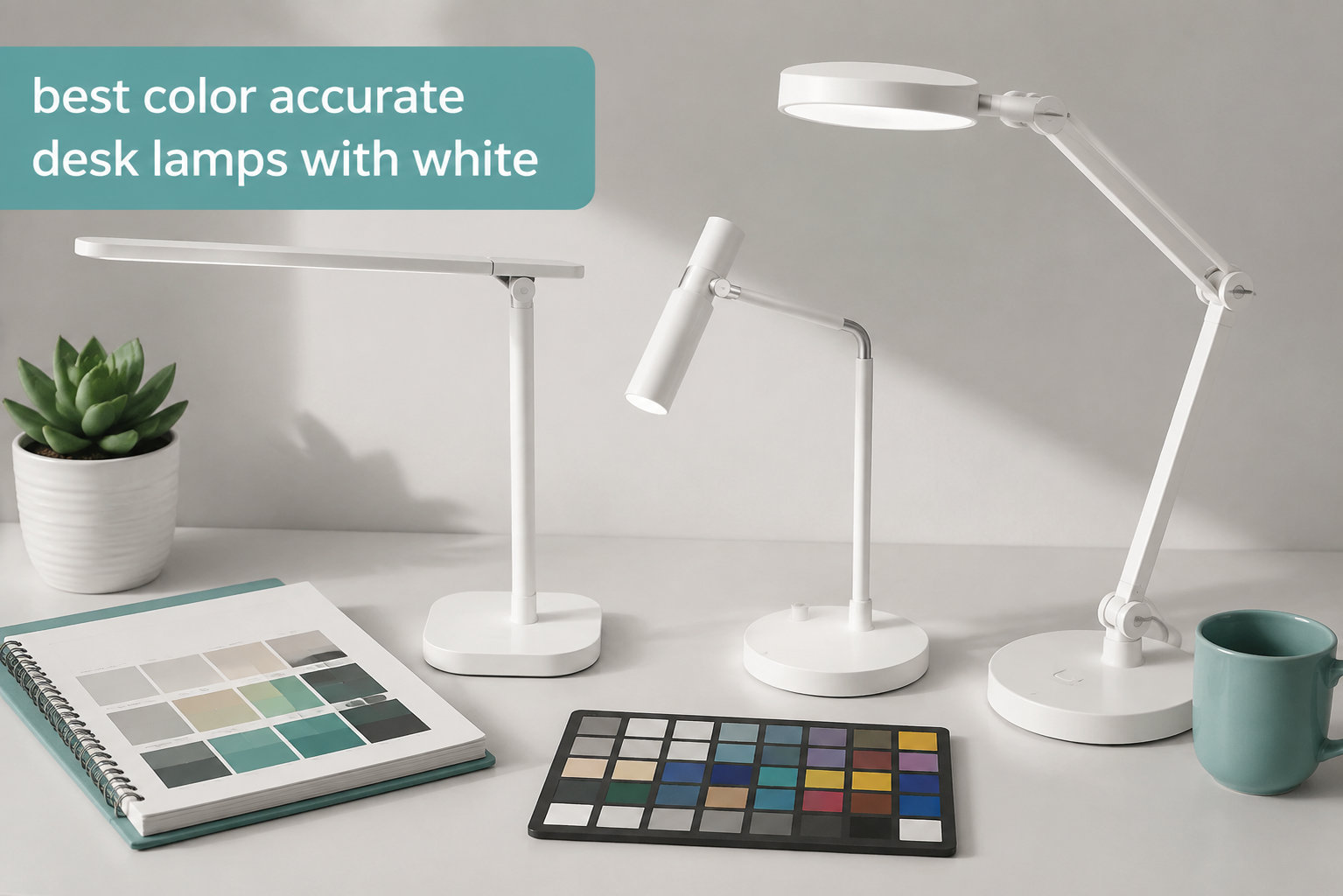 best color accurate desk lamps with white