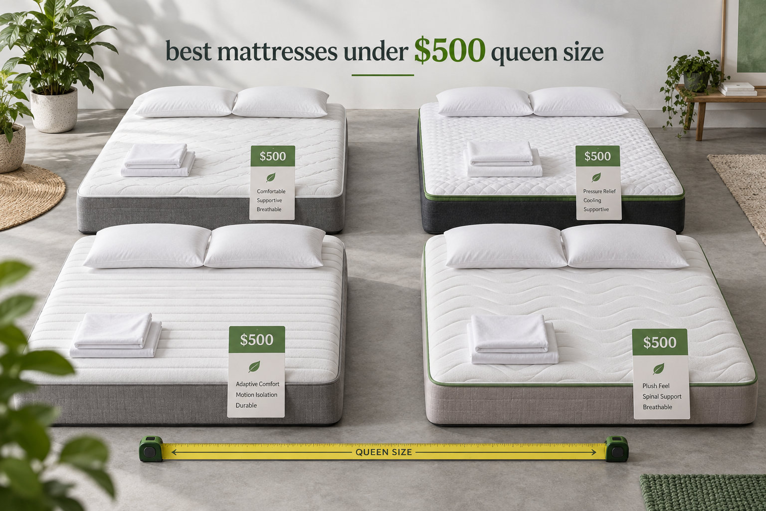 best mattresses under $500 queen size