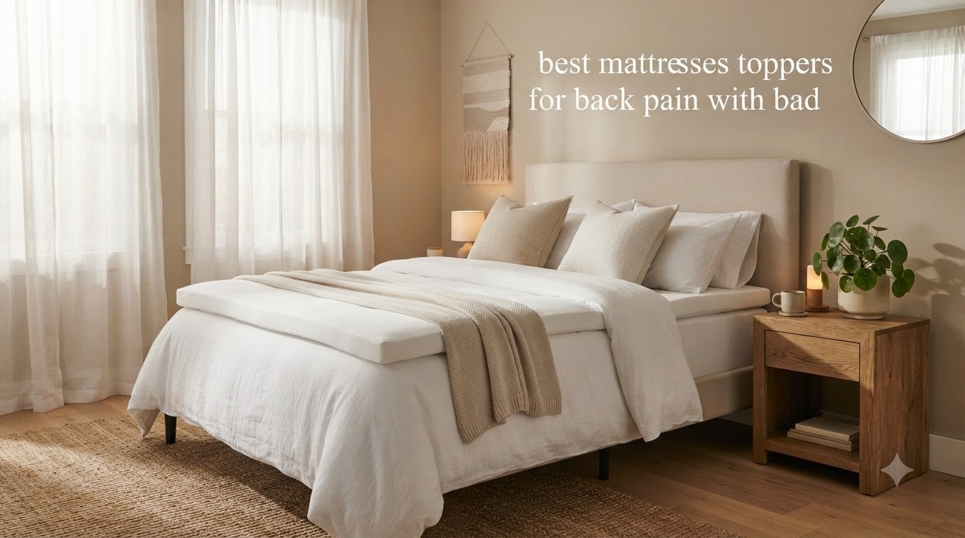 best mattresses toppers for back pain with bad