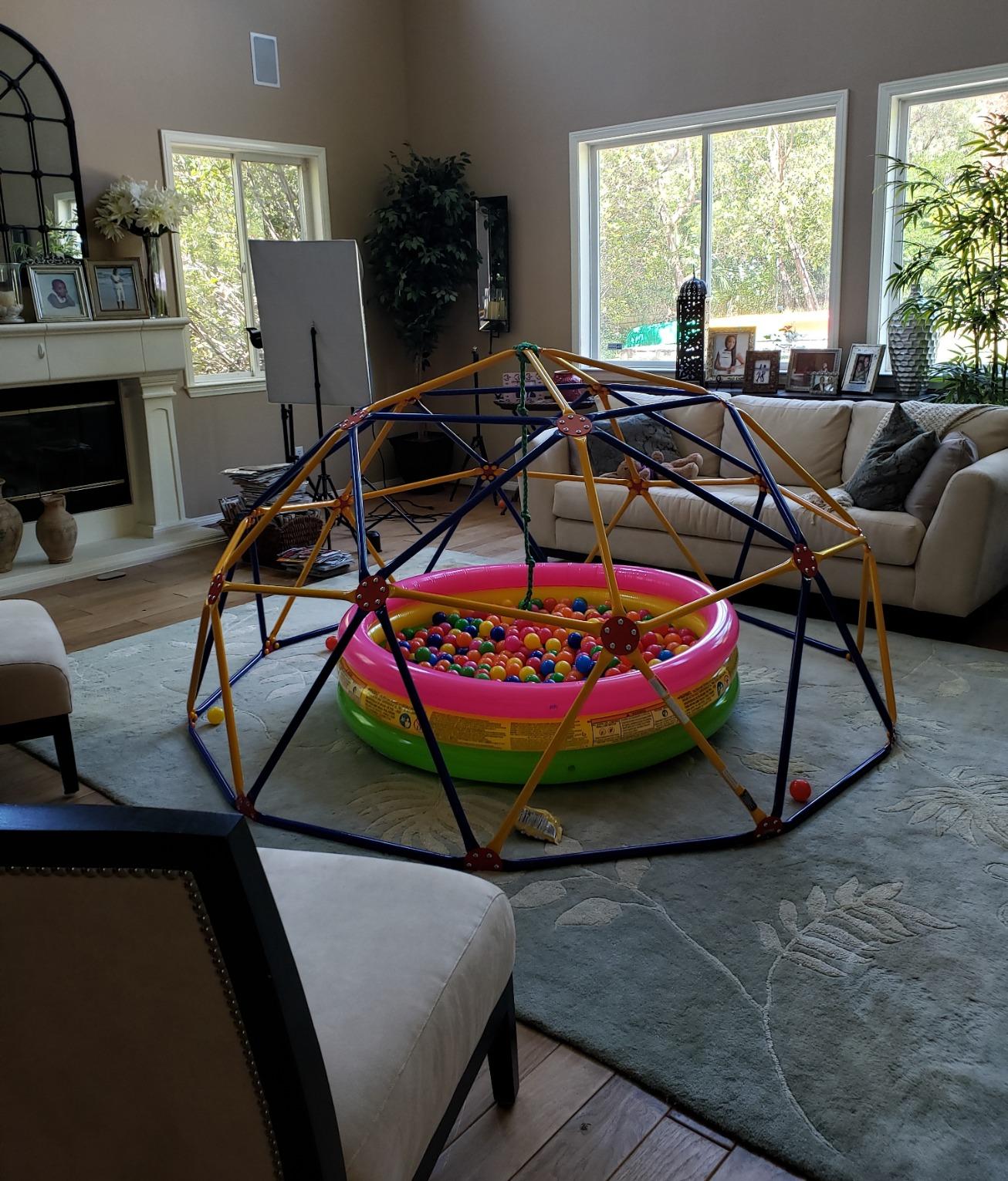EASY OUTDOOR Space Dome Climber for Kids Backyard Jungle Gym 1000 lb GD-810 customer photo 2