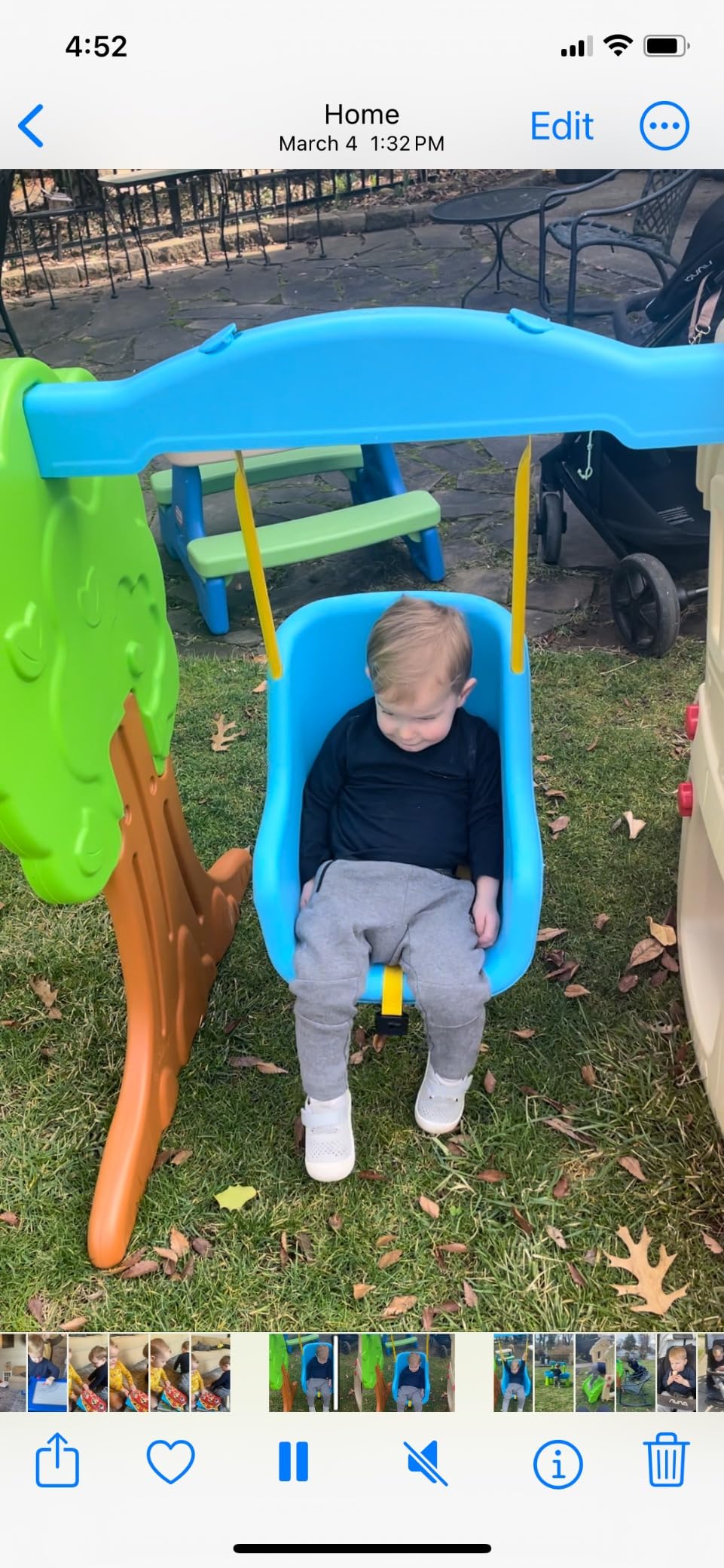 Little Tikes Hide & Seek Climber and Swing, Indoor Outdoor with Slide - Easy Set Up - Toddler Playset, 53.50''L x 52.00''W x 41.00''H customer photo 1