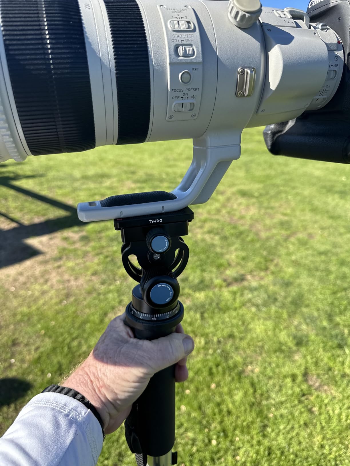 SIRUI L-Series Aluminium Tilt Head for Monopods Including TY-Series Quick Release Plate (L-20S) customer photo 1