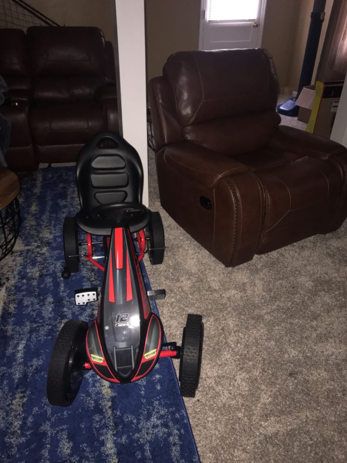 hauck Kids Pedal Go Kart, Hurricane 4 Wheel Bike Cart, Ages 4-10, Red customer photo 2