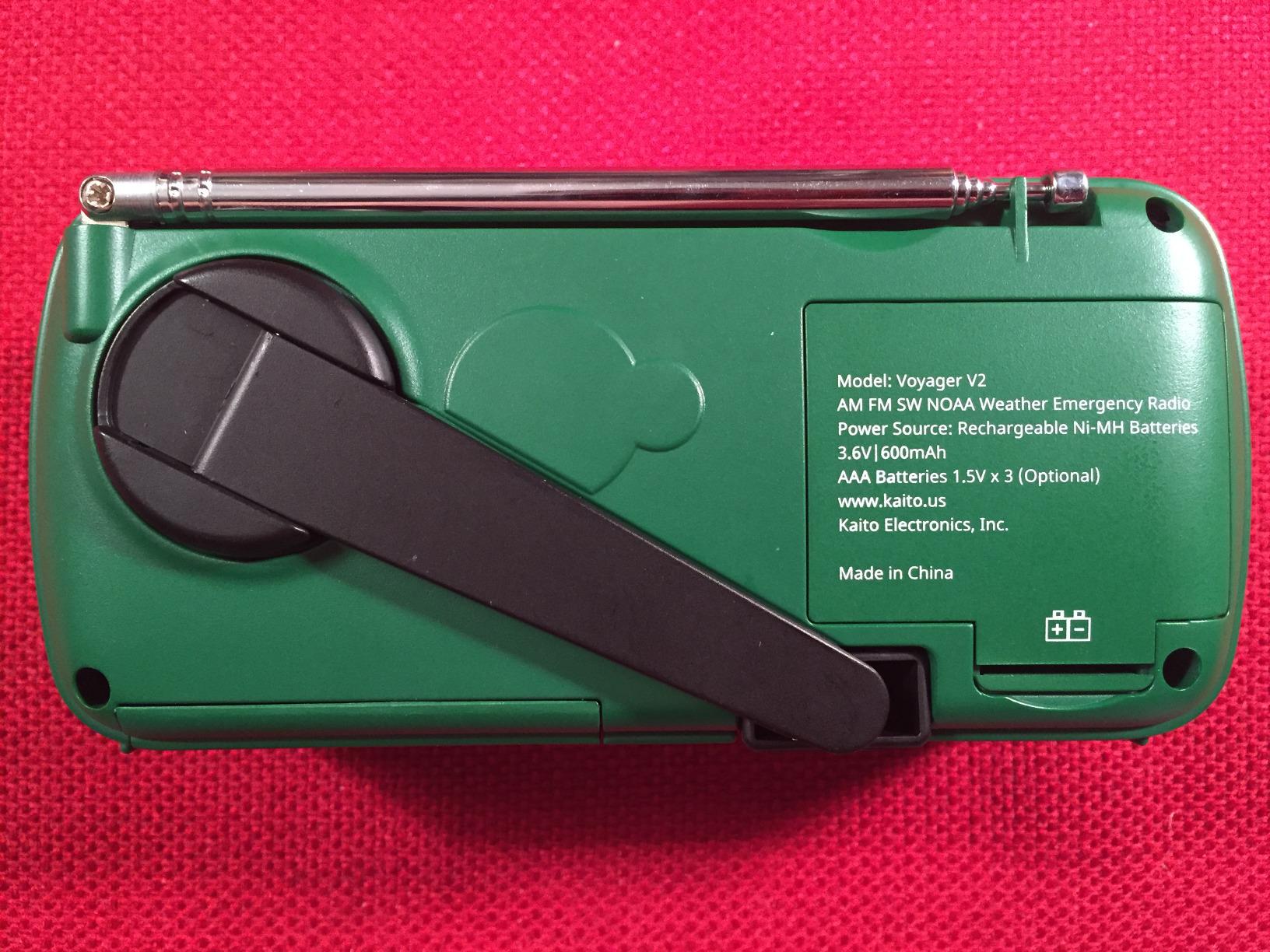 Best NOAA Portable Solar/Hand Crank AM/FM, Shortwave & NOAA Weather Emergency Radio with USB Cell Phone Charger & LED Flashlight (Green) customer photo 2