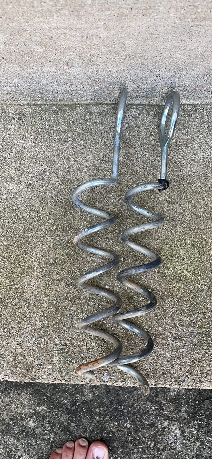 N1Fit Trampoline Stakes Anchors - Strong and Galvanized Gives a Greater Span of Anchorage - Trampoline Anchors Trampoline Anchor kit | Trampoline Wind Stakes | Ground Anchors Heavy Duty |Spiral Anchor customer photo 2