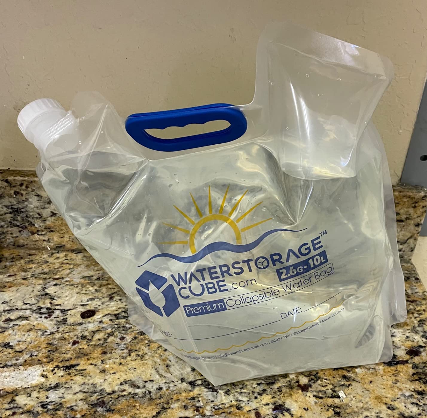 WaterStorageCube Premium Collapsible Water Container Bags 1.3 Gal (4-Pack) customer photo 2