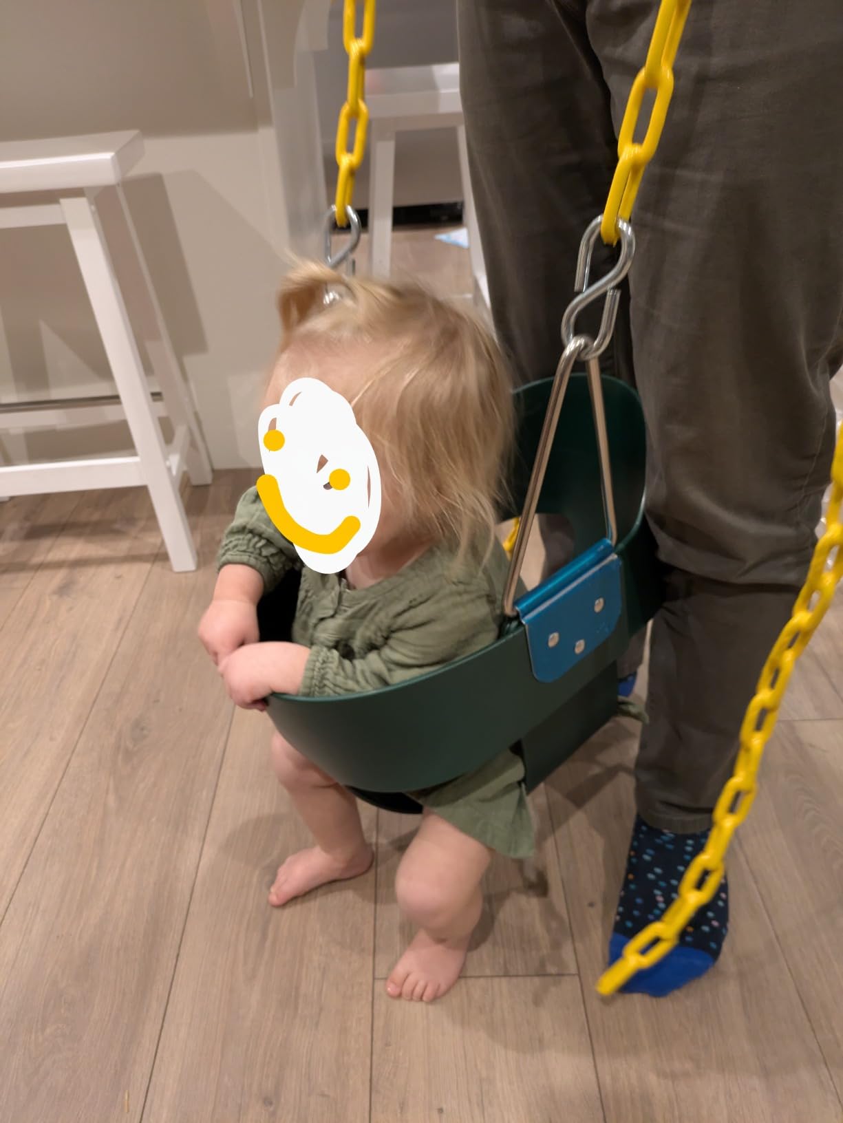 RedSwing High Back Toddler Bucket Swing Seat with Coated Chains, Heavy Duty Kids Swing Seat for Outside, Playground, Backyard, Swing Set Accessories customer photo 2