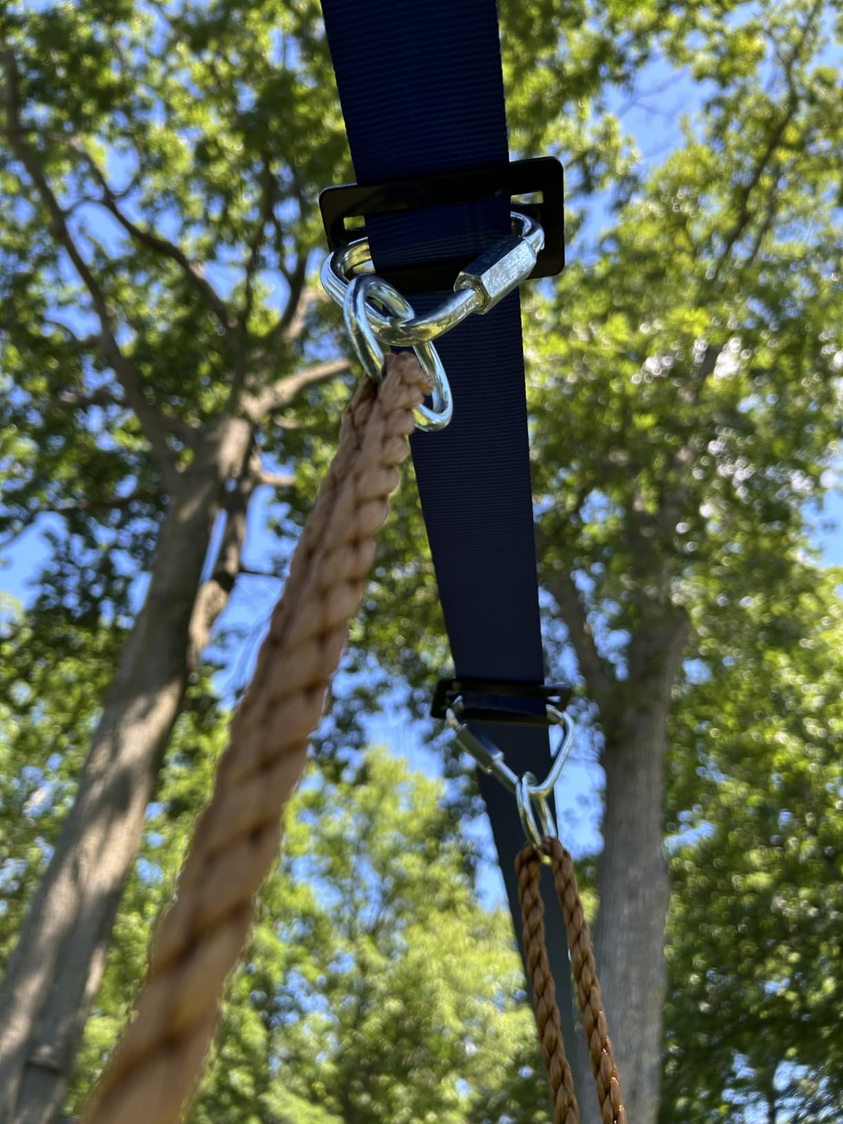 2-in-1 Ninja Warrior Obstacle Course with Zip Line for Kids & Adults, Transformable Backyard Slackline Kit with 14 Obstacles, Swing, Climbing Obstacles & Flying Seat, Easy Setup, Heavy Duty customer photo 1