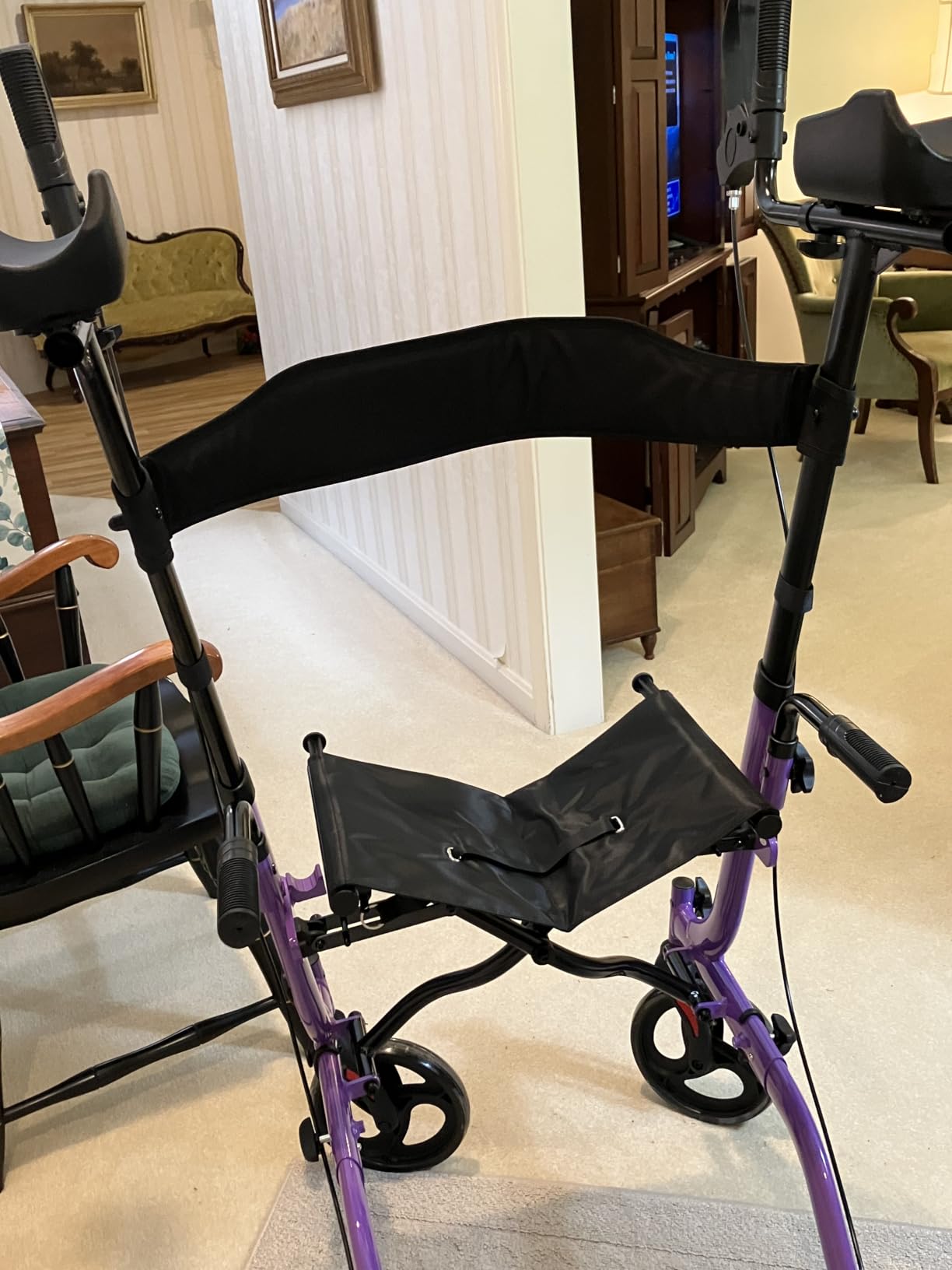Vive Mobility Upright Walker with Seat - Stand Up Rollator customer photo 1