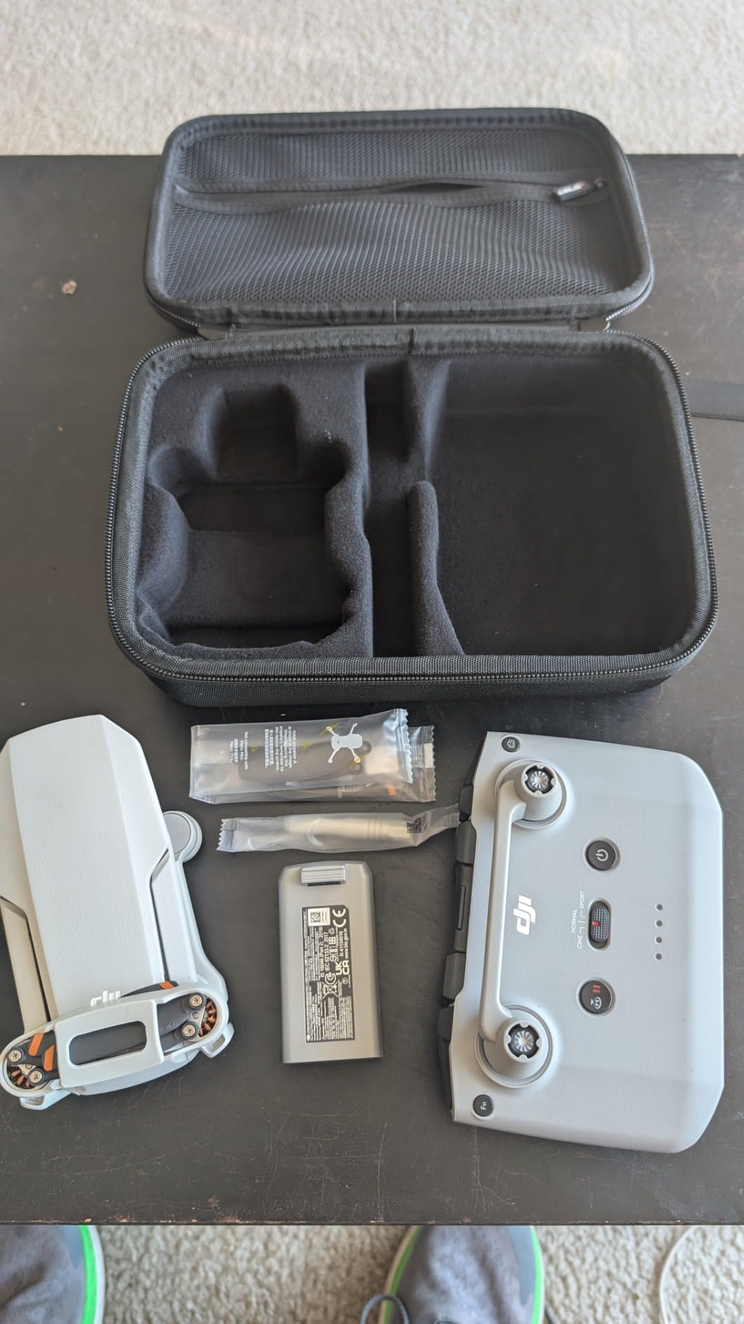 JSVER Carrying Case for DJI Mavic Mini 2 Hard Shell Storage Case for Mini 2/2 SE/4K Drone Remote Controller and Accessories, with Propeller Protectors and Control Stick Cover customer photo 1