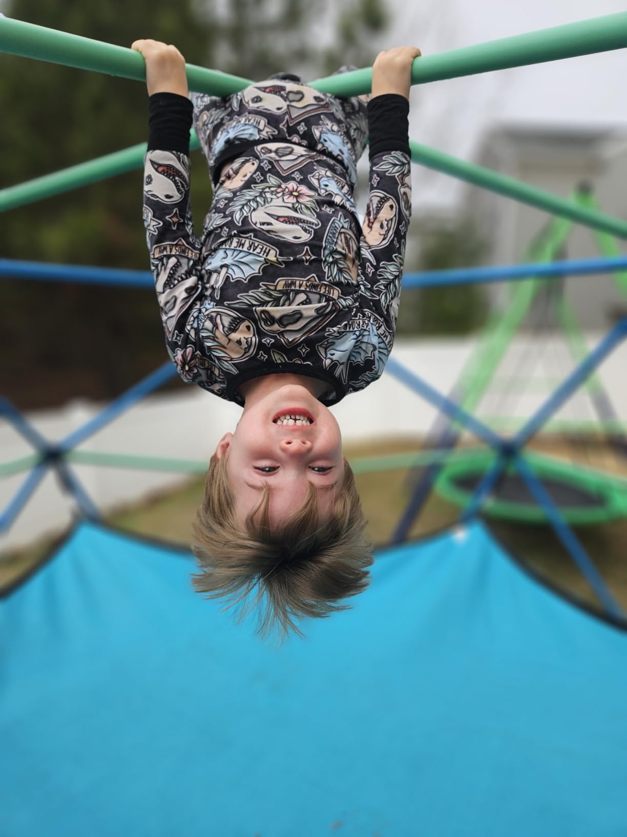 Zupapa Climbing Dome with Hammock, Supports up to 1200lbs Jungle Gym,10FT Dome Climber with Hammock for Kids 3 to 10 Outdoor Play Equipment customer photo 1