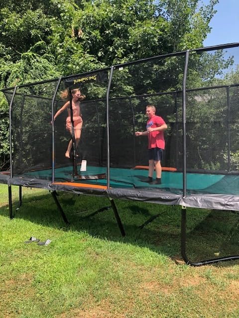 JumpKing Rectangle Trampoline for Outdoor Backyard Fun, Heavy-Duty Quality customer photo 1