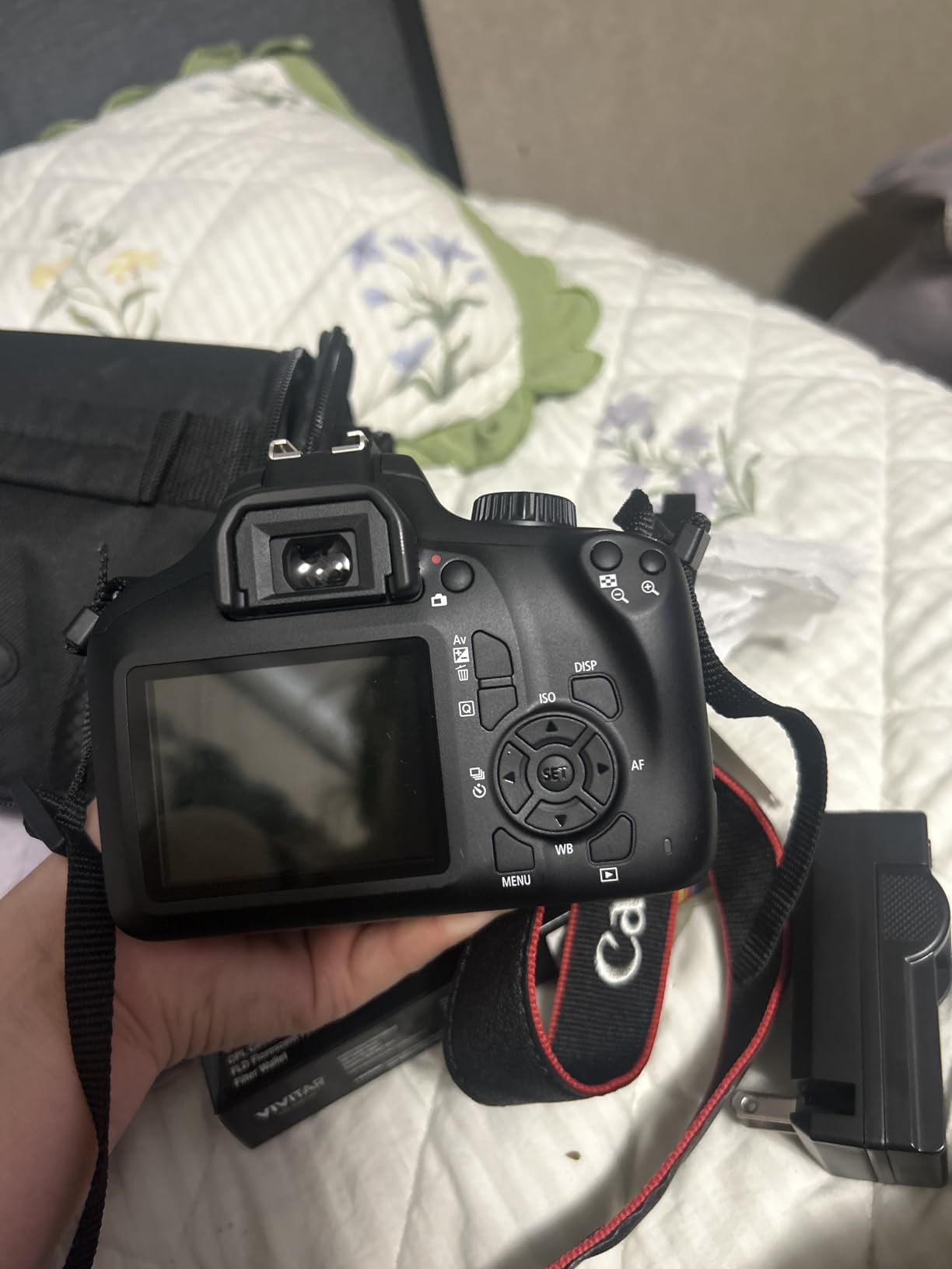 Canon EOS 4000D / Rebel T100 Digital SLR Camera Body w/Canon EF-S 18-55mm f/3.5-5.6 Lens 3 DSLR Kit Bundled with Complete Accessory Bundle + 64GB Flash & More - International Model (Renewed), Black customer photo 1