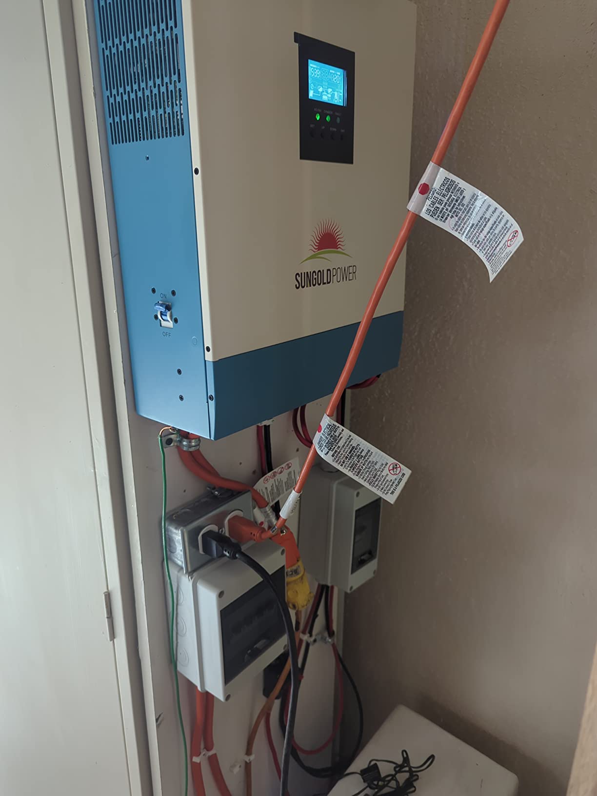 5000W DC 48V UL1741 Pure Sine Wave Solar Inverter,100A MPPT Solar Charger and 40A AC Battery Charger, 120V AC Output Solar Inverter Charger Manufactured by SunGoldPowerCo.,Ltd (Support Parallel) customer photo 1