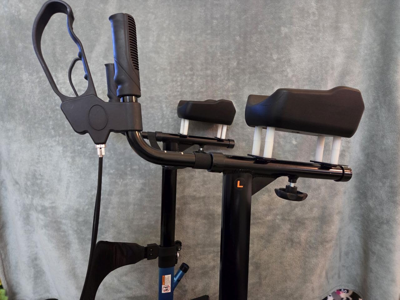 Drive Medical Elevate Upright Walker with Padded Armrests, Blue customer photo 2