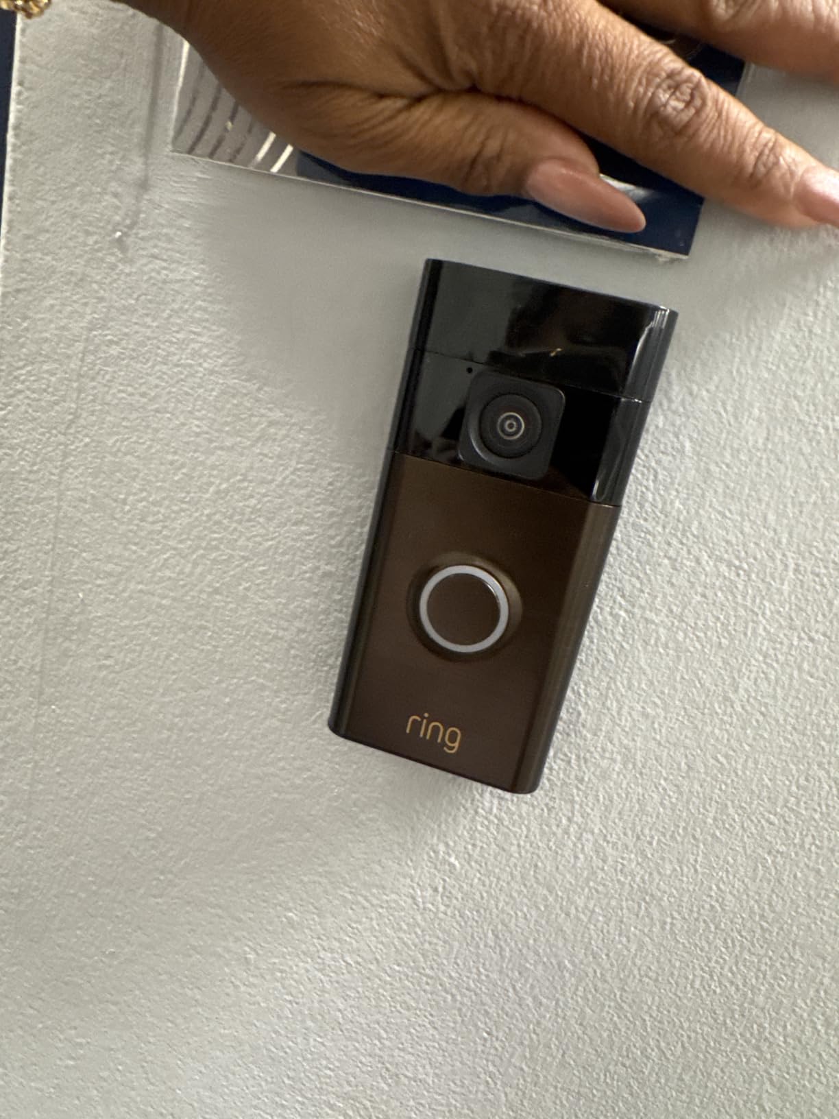 Ring Battery Doorbell, Home or business security with Head-to-Toe video, Live View with Two-Way Talk, and Motion Detection & Alerts, Satin Nickel customer photo 2