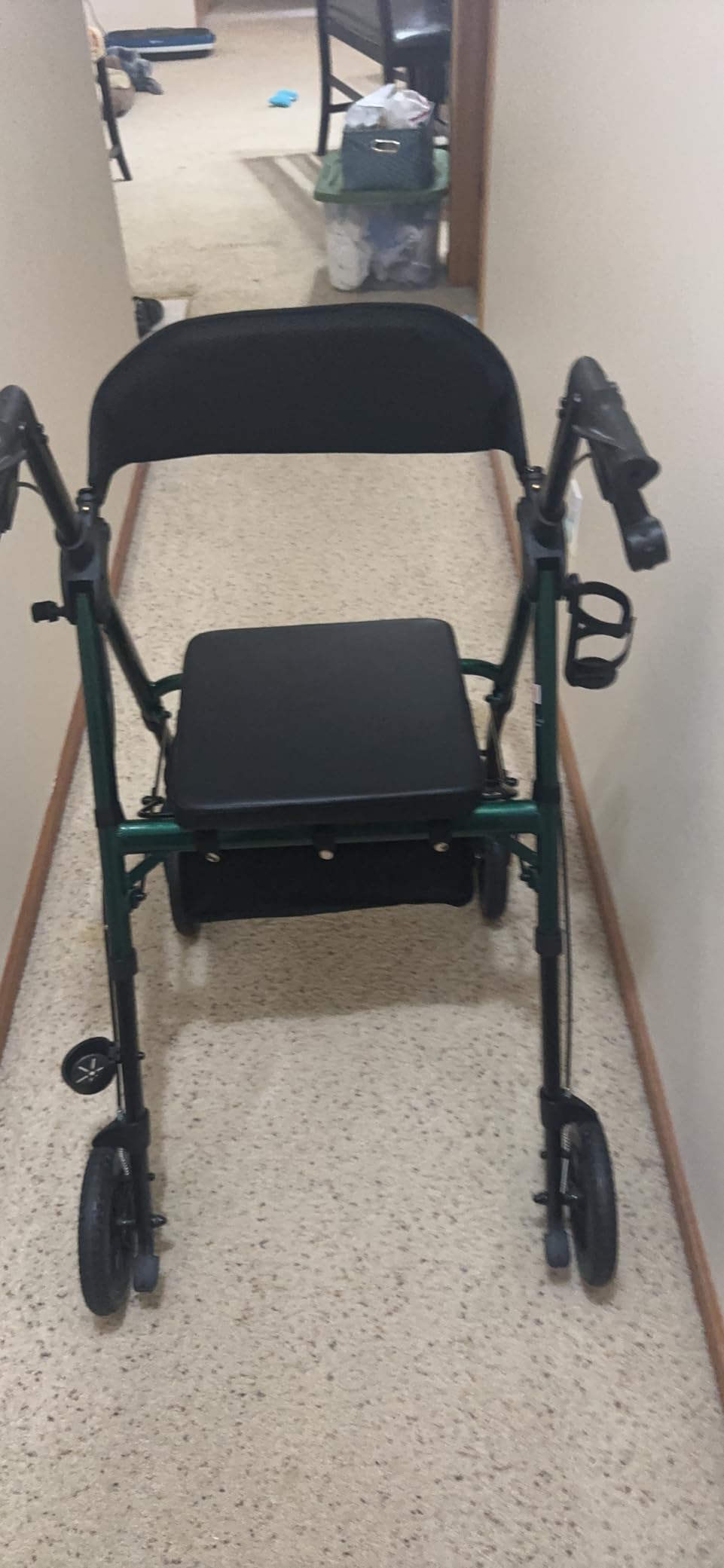 Foldable Rollator Walkers for Seniors with Seat,4 Wheel Rolling Walker customer photo 1