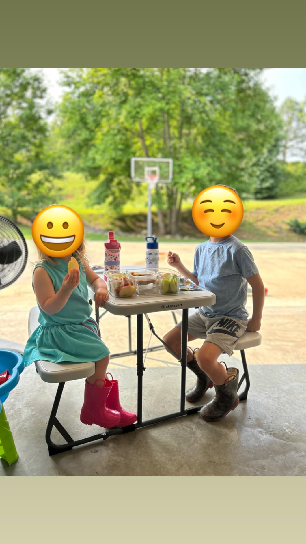 Stansport Compact Kids Picnic Table (G-940), White customer photo 2