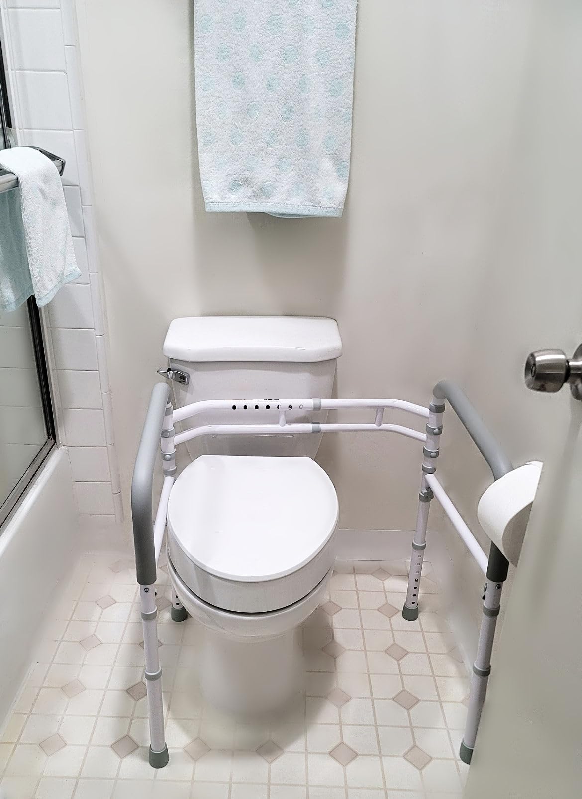 Toilet Safety Rails (300 LB), Toilet Handle Frame for Elderly customer photo 2
