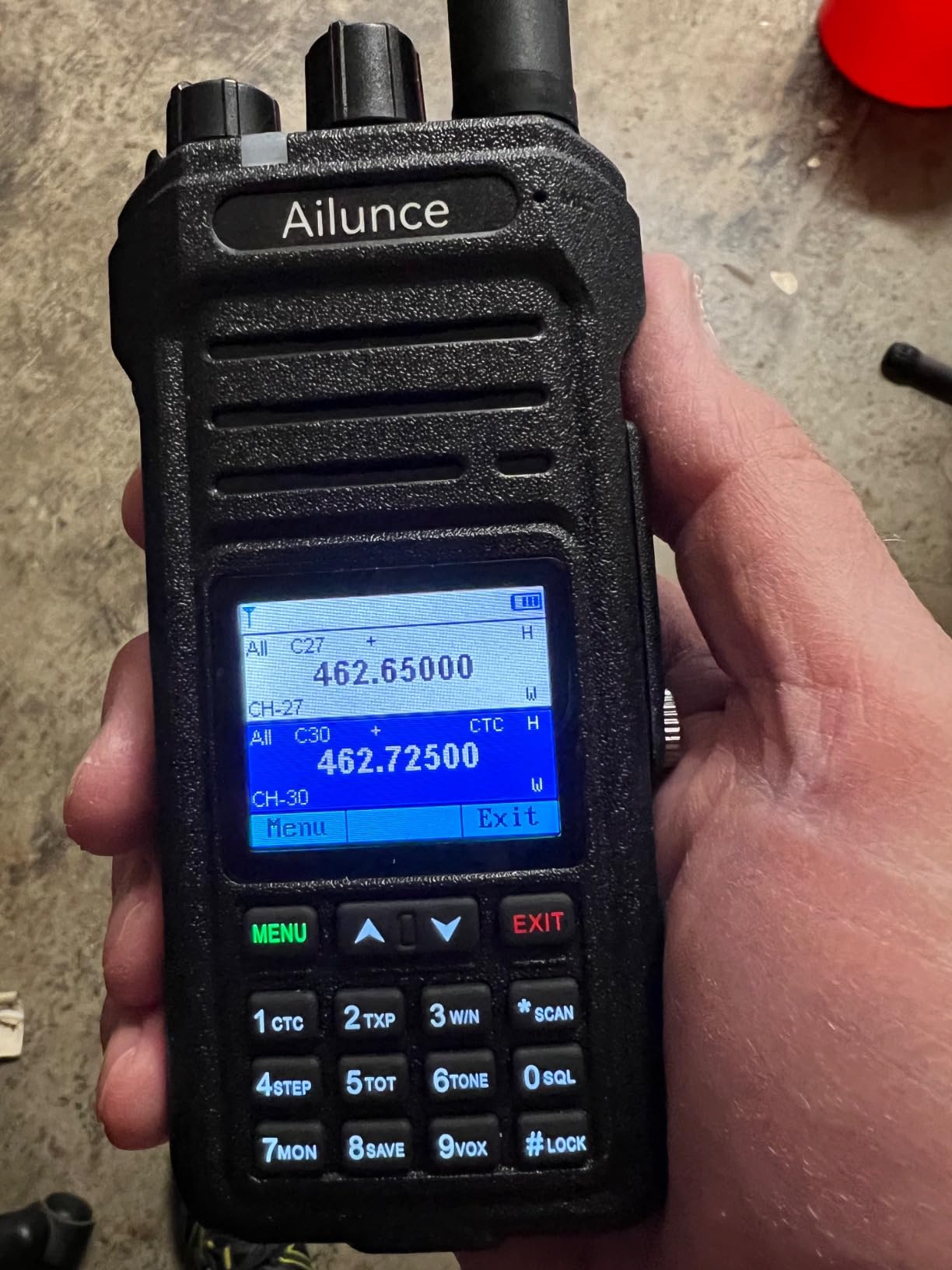 Retevis Ailunce HA1G IP67 Waterproof GMRS Radio, NOAA, 2800mAh, for Offroad customer photo 2