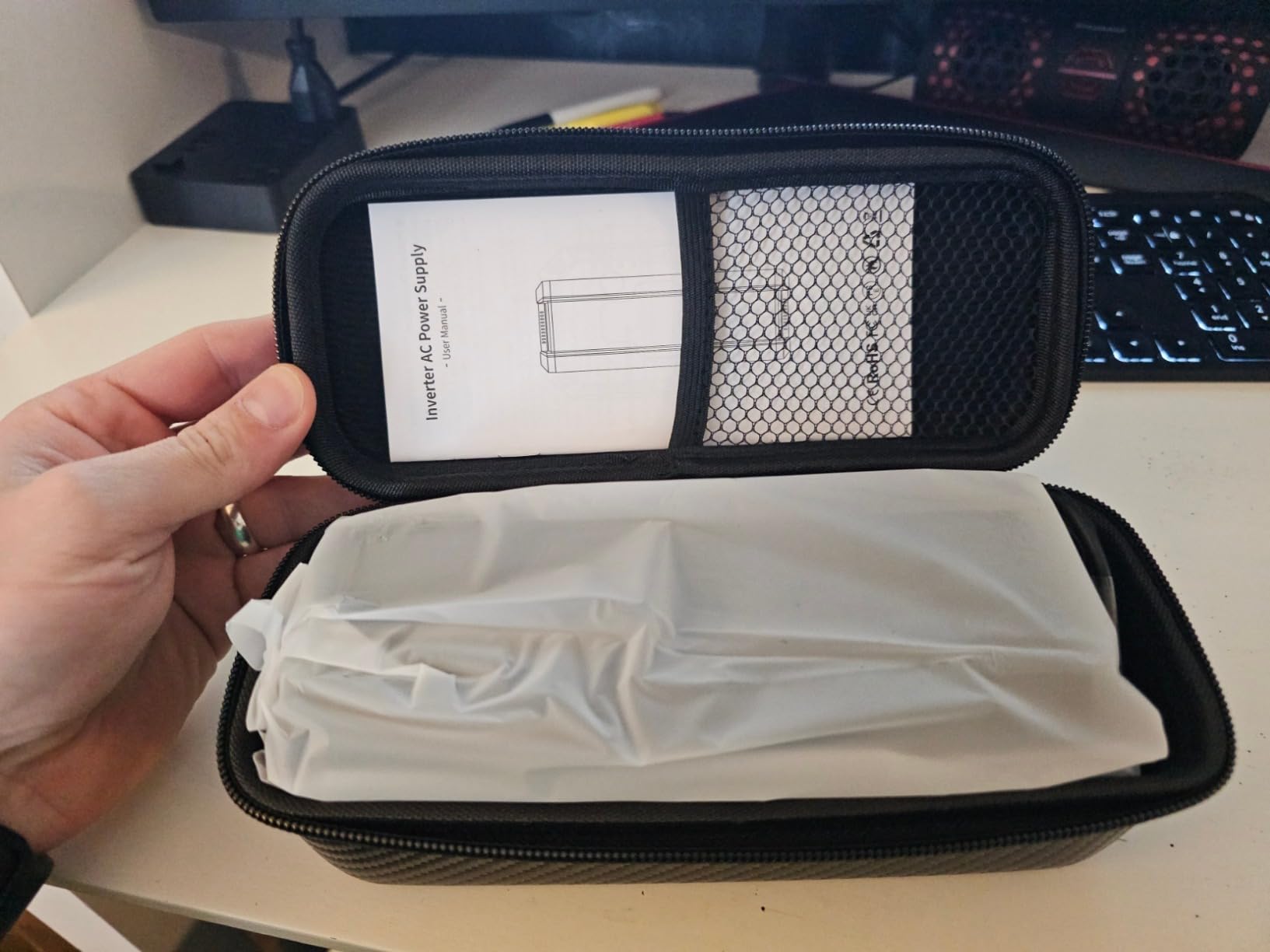 Portable Power Bank with AC Outlet, 100W Portable Laptop Charger, 98Wh/27000mAh High Capacity with 65W PD USB C Laptop Battery Bank, Backup Power Source for Business Travel and Outdoor Activities customer photo 1