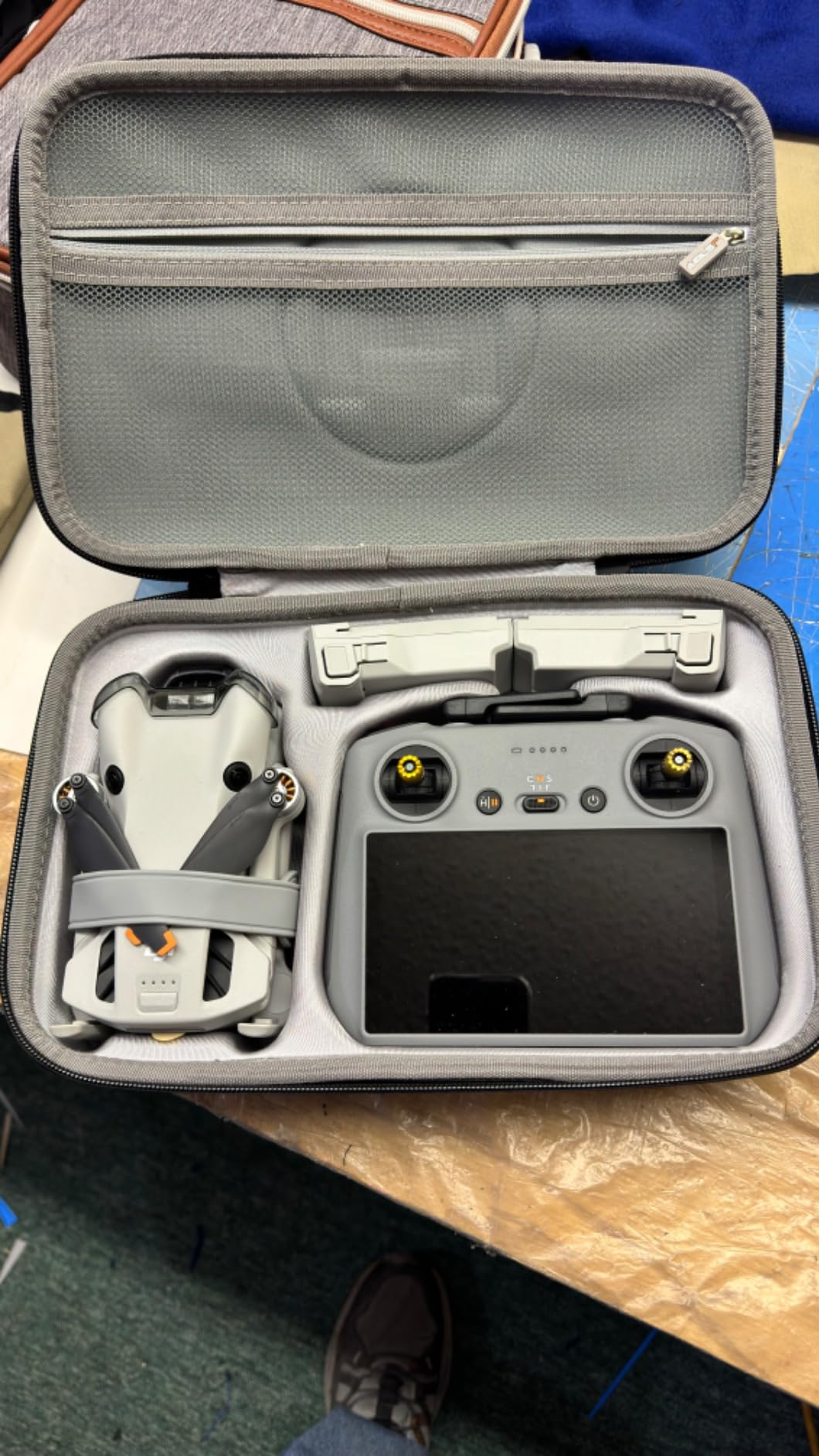 JSVER Carrying Case for DJI Mini 4 Pro EVA Hard Shell Protective Case for DJI Mini 4 Pro/Mini 3/Mini 3 Pro Travel Bag for Mini 4 Pro Fly More Combo Accessories Drone Case (DJI RC-2/RC-N2 Controller) customer photo 1