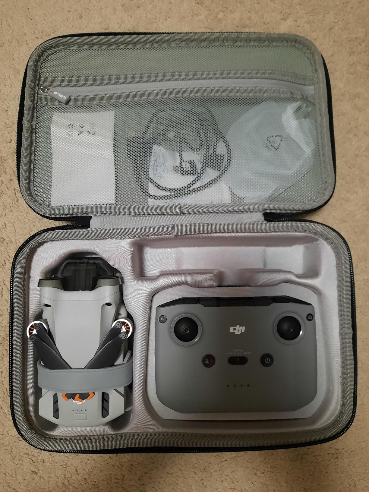 JSVER Carrying Case for DJI Mini 4 Pro EVA Hard Shell Protective Case for DJI Mini 4 Pro/Mini 3/Mini 3 Pro Travel Bag for Mini 4 Pro Fly More Combo Accessories Drone Case (DJI RC-2/RC-N2 Controller) customer photo 2