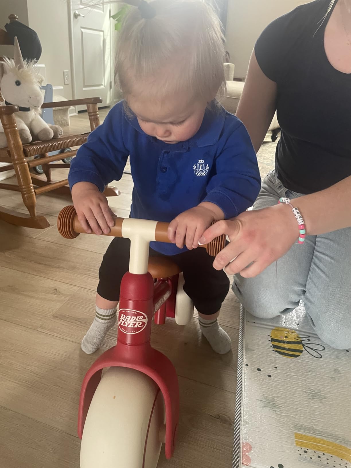 Radio Flyer Steady Start Balance Bike, for Kids Ages 1-3, Red customer photo 2