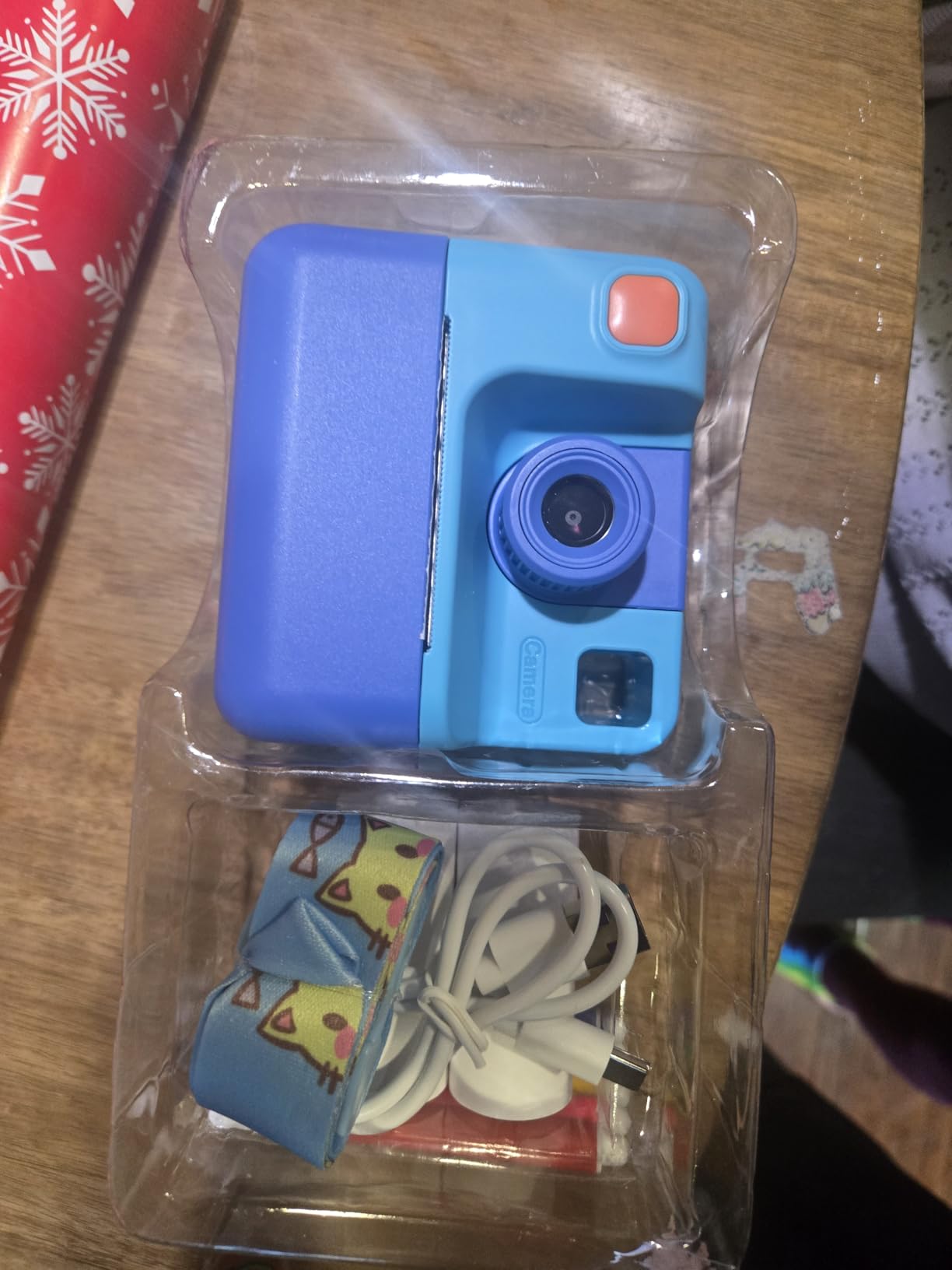 Kids Camera Instant Print, Christmas Birthday Gifts for Girl Boys 3-12 Years Old, FHD Selfie Digital Video Cameras Toddler 3 Rolls Print Paper & 32G Card (Blue) customer photo 2