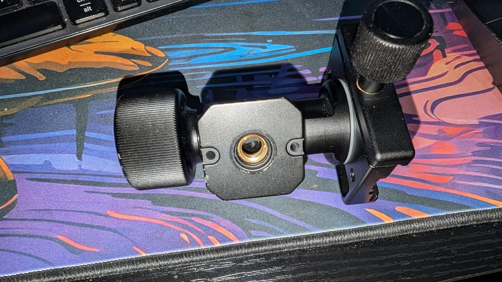 MonoGimbal Head for Monopod Tripod, Side Tilt Gimbal Head customer photo 1
