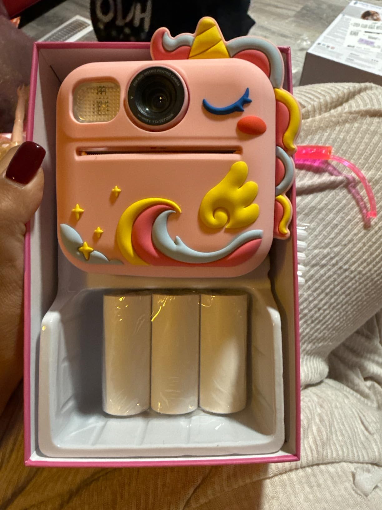KOKODI Kids Camera Instant Print, Toddler Cameras Christmas Birthday Gifts for Girls Age 3-12, Digital Video Instant Printable Camera for Kids,Toys for Ages 5-7 Girls (Pink) customer photo 1
