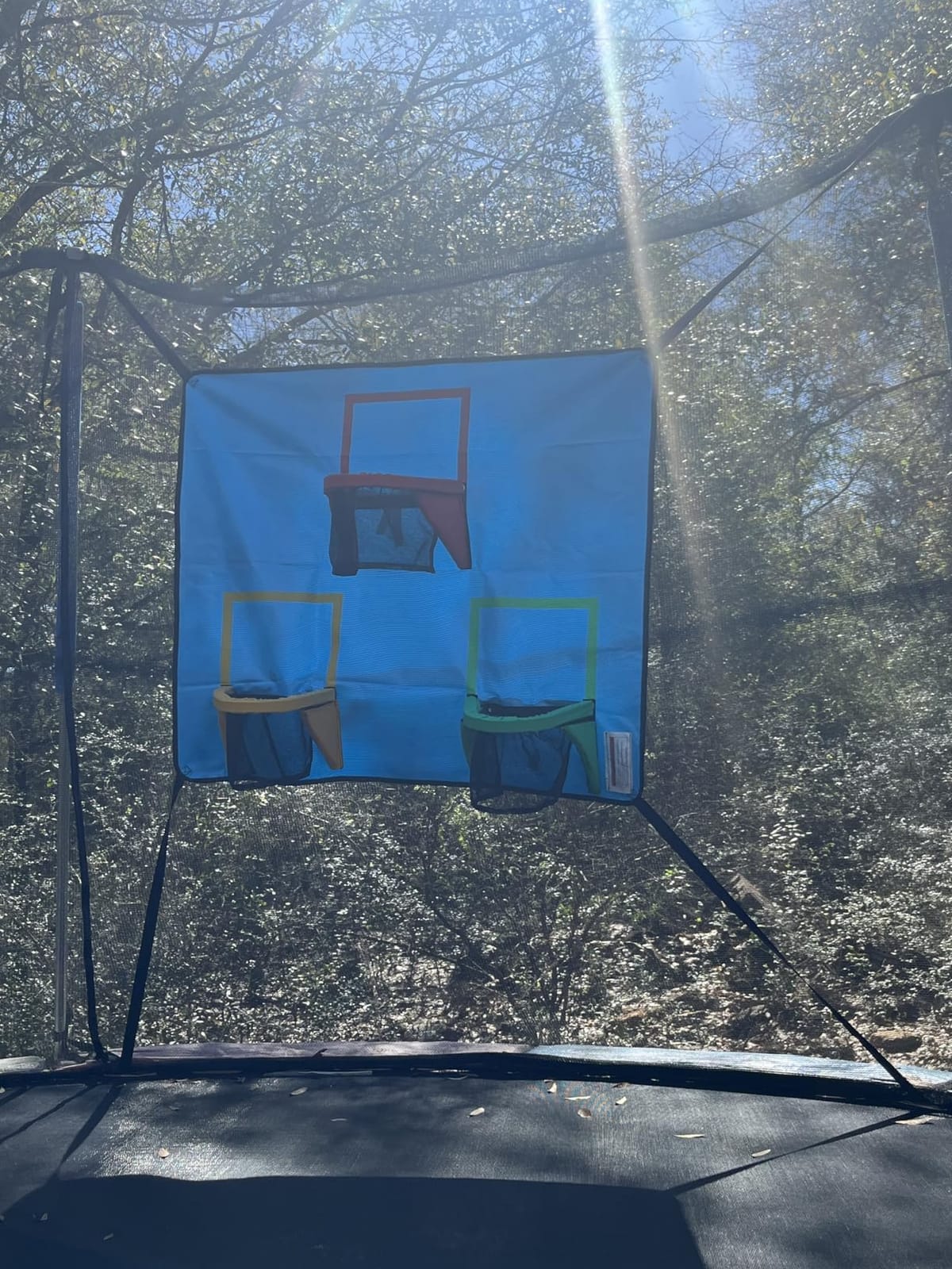 Trampoline Basketball Hoop with 3 Hoops and 3 Balls customer photo 1