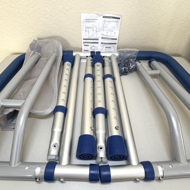 Loyoda Toilet Safety Frame for Seniors, Adjustable Toilet Safety Rail customer photo 1