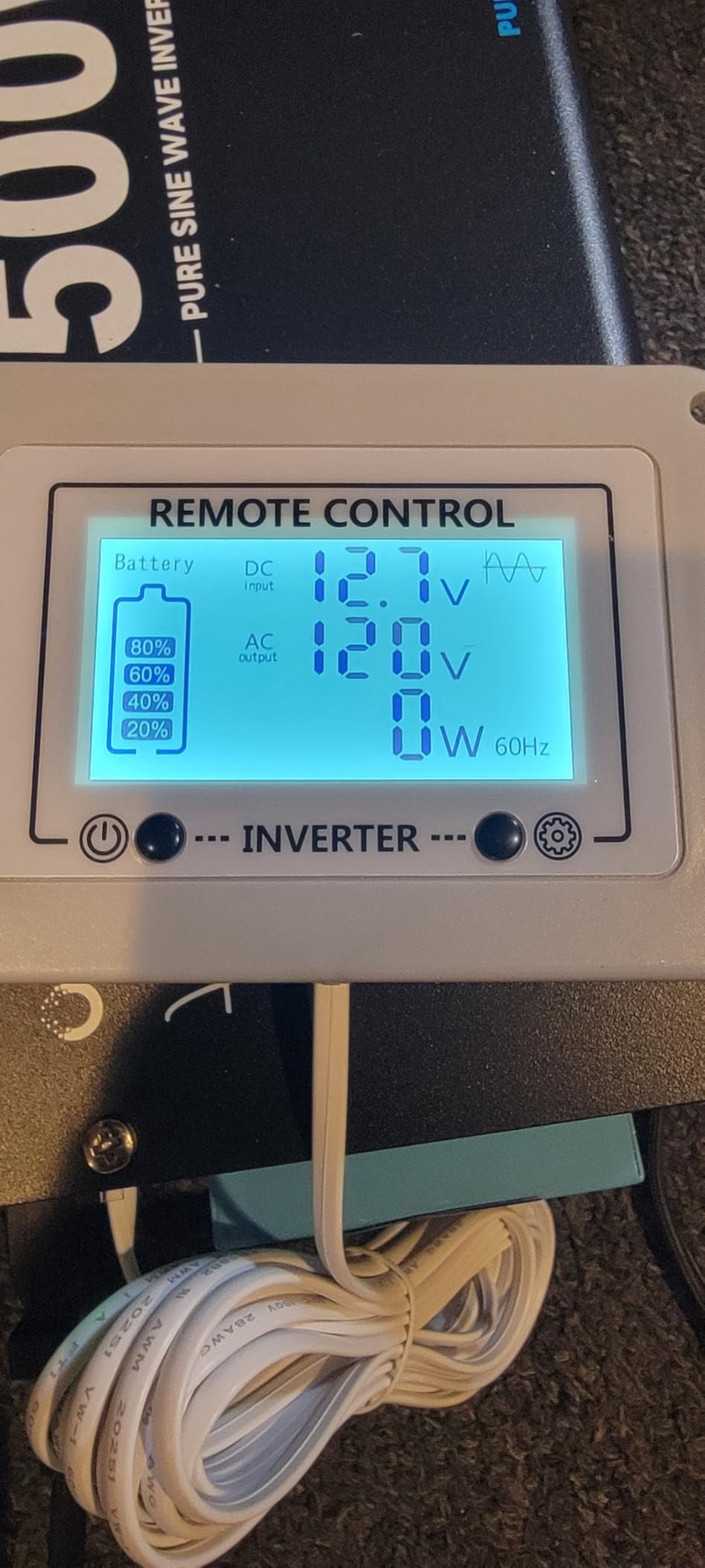 1500W Pure Sine Wave Power Inverter with Transfer Switch for RV, 3000W Peak customer photo 1