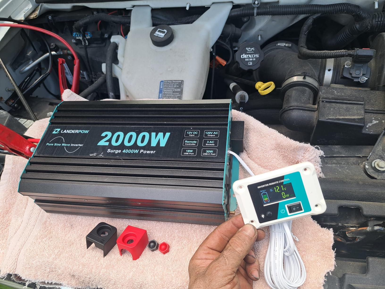 2000 Watt Inverter, 12V DC to 120V AC Pure Sine Wave 4000W Surge customer photo 1