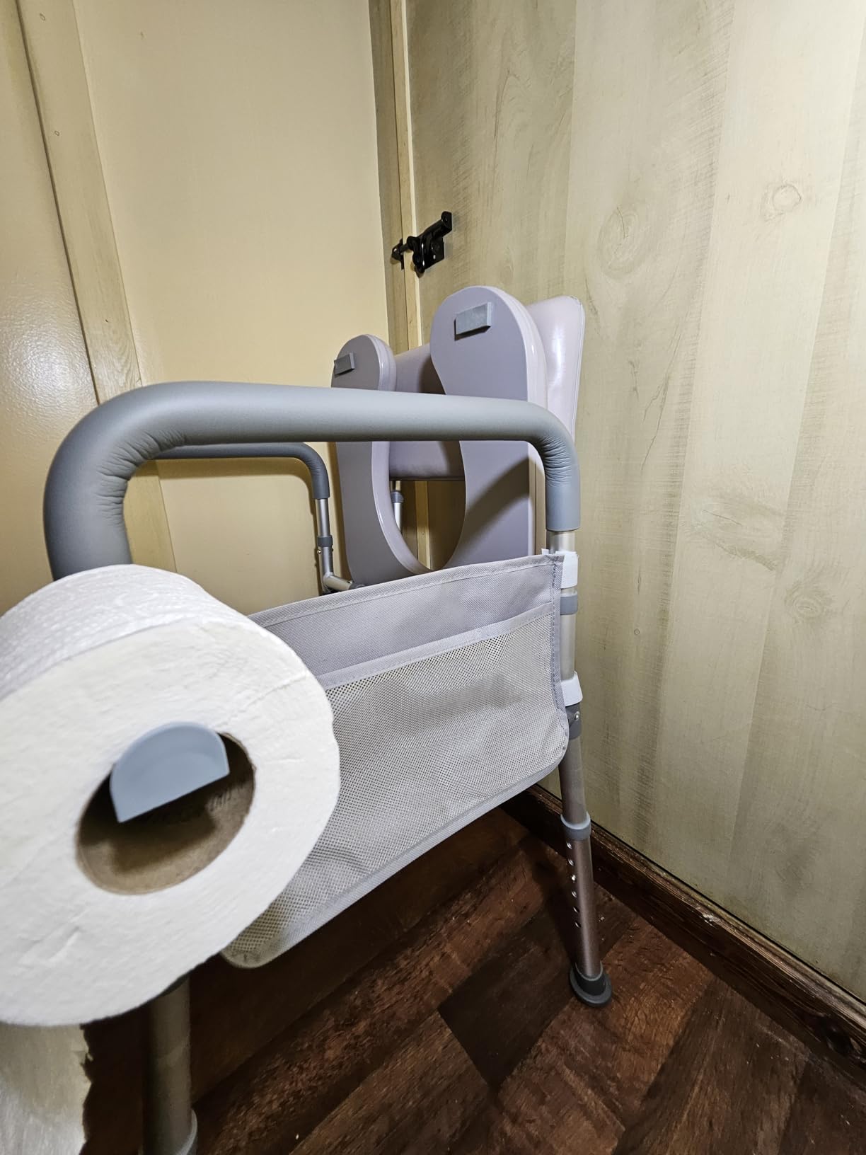 HOMLAND Bedside Commode Toilet, Padded Seat & Backrest, Enhanced Crossbar customer photo 2