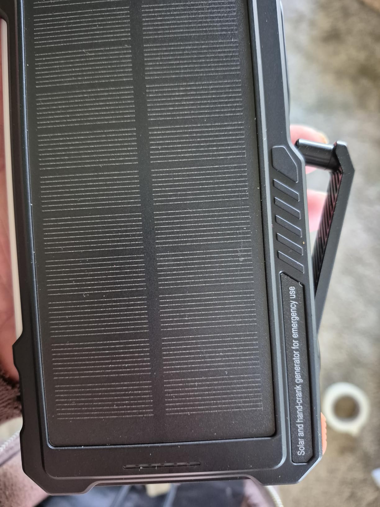 BLAVOR Solar Power Bank with Hand Crank and Built-in 4 Cables 20000mAh customer photo 1