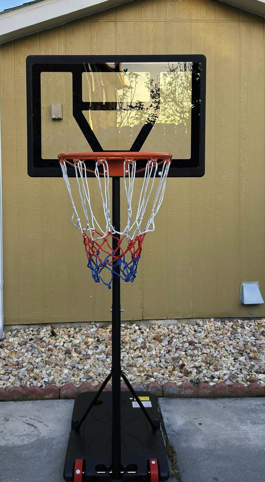 Yohood Kids Basketball Hoop Outdoor Height Adjustable 3-7 FT, Portable Basketball Goal System for Kids Youth Teens in Backyard/Driveway/Indoor, Shatterproof Backboard and Stable Base customer photo 1
